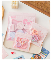 Sacs refermables transparents roses à motif chaton de dessin animé, sacs refermables pour bijoux, vente en gros