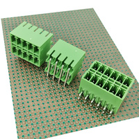 Bloc de bornes PCB enfichable à pas de 3,81 mm - Connecteur à broches double rangée à angle droit à profil bas