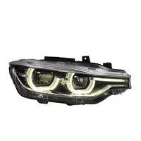 Scheinwerfer-Halbbaugruppe Passend für F30 2018 Voll-LED Schwarzer Zierrahmen Scheinwerfer Plug&Play Aftermarket-Teile Auto-Frontlicht