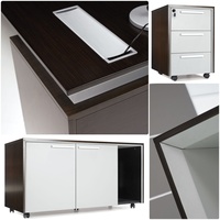Nouveau bureau de direction en placage de bois intelligent, moderne, durable, de luxe, haut de gamme et de qualité supérieure pour projets de construction commerciale
