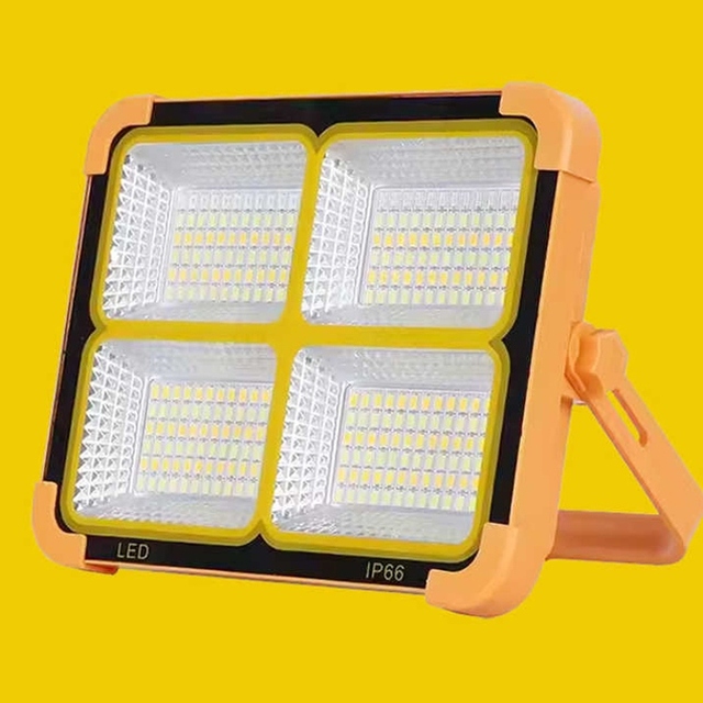 High Capacity 12000mAh Battery Rechargeable Solar LED Flood Light Waterproof Outdoor Lamp