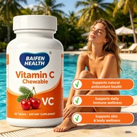 Cápsulas de Vitamina C Natural y Cúrcuma para Adultos, Marca Privada OEM/ODM, Fórmula Herbal Mixta, Antioxidante, Purifica la Piel, Mejora la Opacidad