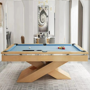 Table de <span class=keywords><strong>billard</strong></span> et de snooker en bois massif de 8 pieds, neuve, pour usage domestique - Product Image 1