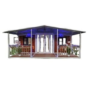 Usine de luxe 40 pieds préfabriqué extensible pliant double ailes préfabriqué facile à assembler 40 pieds grand-mère maison avec 3 lits - Product Image 1