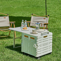 Chariot à main pliable léger à haute capacité de charge, table de camping amovible pratique, chariot de camping