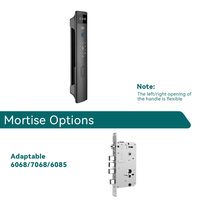 Serrure de porte intelligente extérieure ACCELLOCK avec scanner facial 3D, étanche, en alliage d'aluminium, biométrique, sans clé, application Cloud Tuya, Wi-Fi