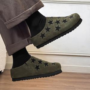 Zuecos y Mules Casuales de Una Pieza para Hombre y Mujer, Zapatos Casuales Retro Americanos, Pantuflas Personalizadas de Moda de Alta Calidad - Product Image 4