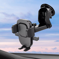 Support multifonctionnel rotatif et rétractable à 360 degrés pour téléphone de voiture, support pour tableau de bord et support pour la maison ou le bureau.