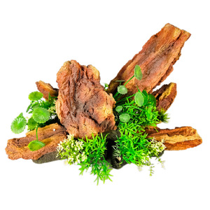 Ensemble de paysagisme pour aquarium, rochers artificiels en résine, pierres décoratives, éléments de paysage bonsaï pour la décoration d'aquarium - Product Image 2