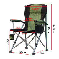 Fauteuil de plage pliable pour le camping, chaise de pique-nique et de pêche d'extérieur, siège durable et confortable pour le camping