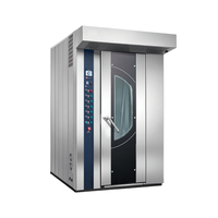 Nouveau four rotatif de boulangerie commerciale à 16 plateaux industriel électrique/gaz 380V Portable automatique pour les restaurants maïs fruits noix