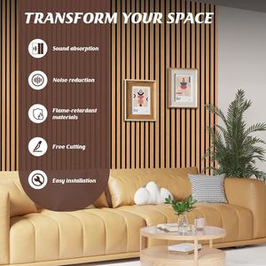 Venta al por mayor de panel de pared de listones de madera de absorción de sonido Akupanel de roble Panel acústico de reducción de eco de ruido para estudio de oficina <span class=keywords><strong>en</strong></span> casa - Product Image 4