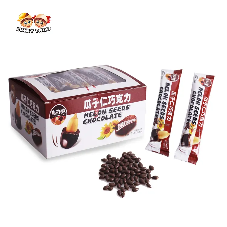 Mini magasin avec couverture de chocolat, graines de tournesol recouvert de chocolat, vente en gros d'usine pour enfants