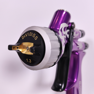 <span class=keywords><strong>Pistola</strong></span> a Spruzzo Pneumatica Industriale DeVIDISS HVLP ad Alta Pressione con Ugello da 1,3mm, per Riparazione Auto e <span class=keywords><strong>Verniciatura</strong></span> Fai-da-Te, Capacità Tazza 600ml - Product Image 2