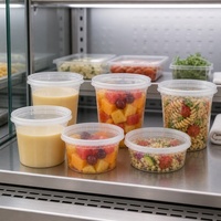 Contenants de préparation de repas en PP adaptés au micro-ondes avec couvercles pour soupes, riz, légumes, pâtes et commandes à emporter des restaurants