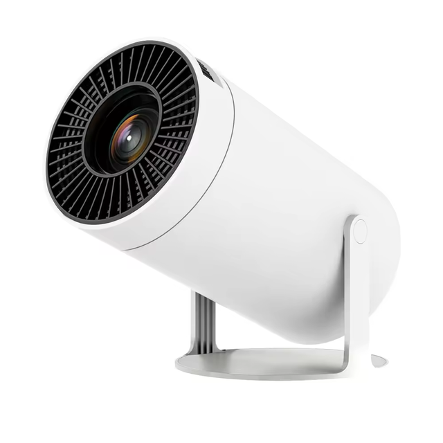 2024 HY300 PRO Mini Portable Android 11 Projector 720p 4K Resolution 500 Lumens Low Noise Wireless Built-In Speakers Home