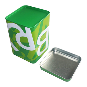 Nhà Sản Xuất Biểu Tượng Tùy Chỉnh Cấp Thực Phẩm Vuông Hộp Thiếc Bao Bì Cho Trà Kim Loại <span class=keywords><strong>Tin</strong></span> Có Thể Lưu Trữ - Product Image 2