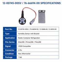 Capteur d'humidité authentique pour conteneur frigorifique Carrier Reefer 12-00745-00SV 76-66694-00 12-00686-00 766669400 12-00918-00