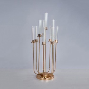 7臂婚礼蜡烛摆件餐桌装饰烛台装饰婚礼餐桌蜡烛摆件 - Product Image 5