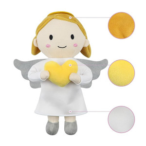 Muñeca de Trapo Geeme Sweet Angel JM9488, Muñeca de Peluche Suave con Alas y Corazón - Product Image 4