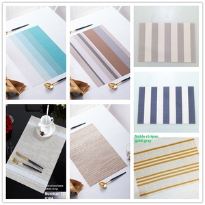 Mantel Individual de Diseño Nuevo para Mesa de Comedor, Mantel Individual Antideslizante Tejido a Rayas para Mesa de Comedor - Product Image 6