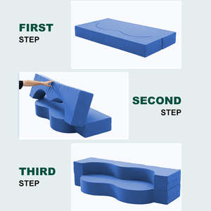 Sofá Infantil Plegable de Espuma, Silla de Descanso de Doble Uso, Colchoneta para <span class=keywords><strong>Niños</strong></span>, para Jugar, Dormir, Sala de Estar, Dormitorio, Habitación Infantil - Product Image 6