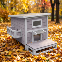 Abri pour animaux de compagnie en bois durable, peint par pulvérisation, avec toit en plastique résistant, structure stable pour chiens et chats, utilisation domestique