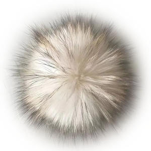 Pompones de piel peluda DIY con <span class=keywords><strong>Pin</strong></span>, pompón de piel Natural de mapache, accesorios para esquí al aire libre para sombreros, bolsos, zapatos, bufandas, Bola de Pelo - Product Image 4