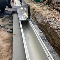 Canal de drainage renforcé en fibre de verre, tranchée pour eaux de surface en PRV pour installations industrielles, zones routières et extérieures