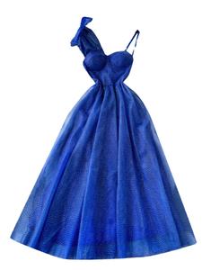 エレガントな宴会ドレス女性用ハイエンドライト高級セクシーロングフロア丈ダイヤモンドボウイブニングドレス - Product Image 5