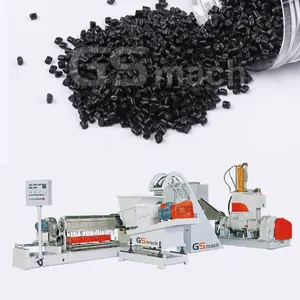 Enkele Schroef Extruder Voor Pp Pe Film Grade Carbon Black Masterbatch Granules Maken Machine