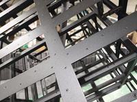 Structure métallique de précision sur mesure pour écran vidéo carré, boîtier de panneau d'affichage, fabrication de cadre d'affichage LED Magic Cube