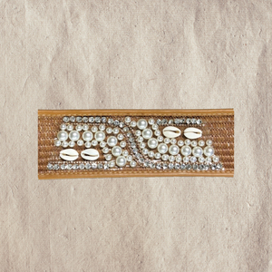 Venta al por mayor zapatos accesorios cuero superior semiacabado zapatilla sandalia zapatillas hierba Shell perla superior - Product Image 6