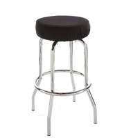 Tabouret de bar moderne pivotant à 360 degrés avec base chromée pour bar à domicile, restaurant, hôtel, centre commercial, atelier
