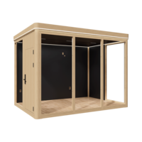 Unité de vie mobile moderne préfabriquée modulaire en aluminium étanche et écologique pour l'écoute de musique, la récréation et le divertissement