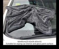 850GSM multi-pack serviettes en microfibre serviette de nettoyage de voiture doux sans rayures séchage rapide pour détailler la cire serviette de lavage de voiture