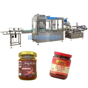 Hoge Snelheid Automatische Peper Saus Ketchup Vulmachine Glazen Fles Chili Saus Dikke Pasta Vulmachine