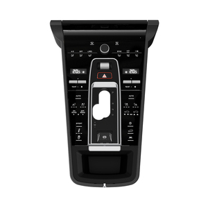 Accessoires pour panneau de changement de vitesse <span class=keywords><strong>Bouton</strong></span> de galvanoplastie pour Porsche Cayenne 2010-2017 Panneau décoratif de console centrale intérieure de voiture - Product Image 1