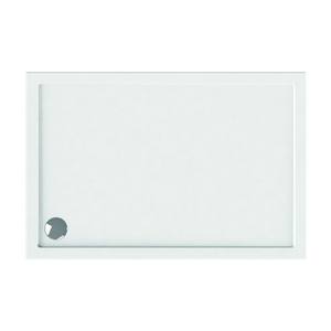 Plateau de douche en polyacrylique Kamalu 100x70 de couleur blanche au design moderne pour application hôtelière - Product Image 2