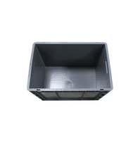 600x400x340mm Boîtes en plastique Logistique Caisse emboîtable et empilable Boîte en plastique industrielle Taille personnalisée Boîte solide EU 2.4KG CN;JIA