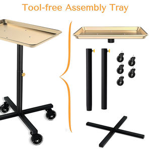 ถาดกลิ้งลายสักสำหรับร้านเสริมสวยร้านทำจากอลูมิเนียมแบบพรีเมี่ยมรถเข็นขนาดเล็ก - Product Image 5