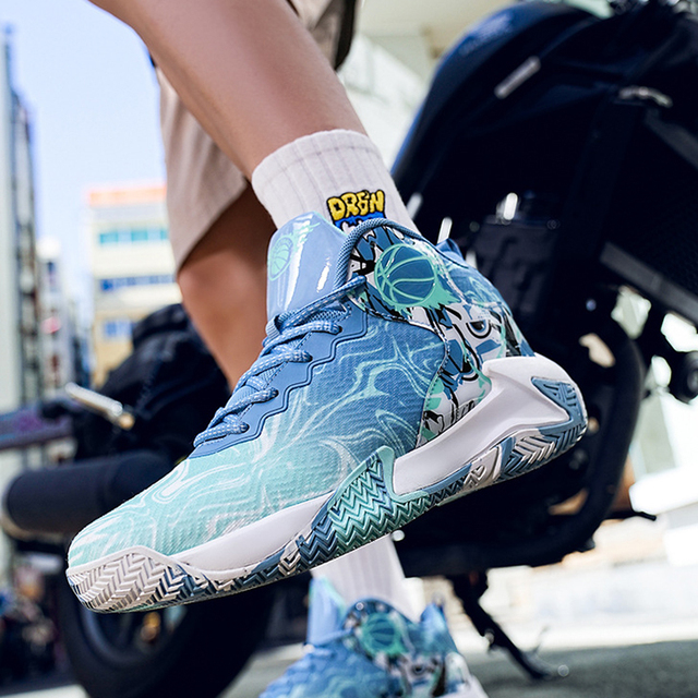 Hot-selling High-quality Basketball Shoe Colorful Basketball Shoes for Youth Trend Large-sized Breathable Fitness Sports Shoes