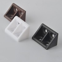 Accessoires de quincaillerie de meubles support de Code d'angle en plastique pour étagères supports connecteur de support à 90 degrés