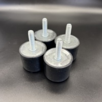 Support en caoutchouc haute élasticité, durable, absorbant les chocs, résistant à l'huile, isolateur de vibrations avec goujon pour pompes et machines industrielles