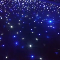 DMX contrôle velours rideau Led étoile tissu pour mariage fête de noël haute qualité étoiles rideau lumières usine