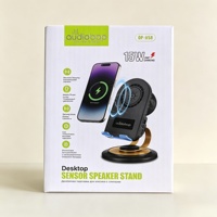 Altavoz Portátil para Exteriores con Carga Inalámbrica, Base Giratoria Inductiva para Escritorio, Reducción de Ruido en Llamadas, Apto para Juegos Móviles