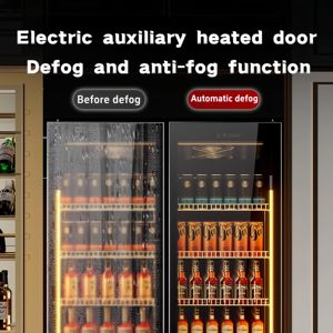 Réfrigérateur vitrine robuste en verre massif, haute qualité, multi-niveaux, autoportant, pour boissons, usage commercial (magasins, restaurants) - Product Image 6