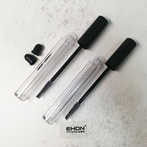 Tube de mascara en plastique noir vide en gros avec bouchon rose 12 ml – Contenant d'emballage cosmétique pour mascara - Product Image 3