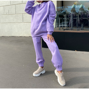 Personnalisé solide femmes survêtements et pantalons Joggers ensembles deux pièces ensemble entraînement fitness ensemble survêtements pour femmes vêtements - Product Image 3