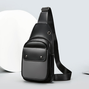 Bolso bandolera de cuero PU para hombre, estilo vintage, con cremallera, para uso diario, venta al por mayor. - Product Image 5